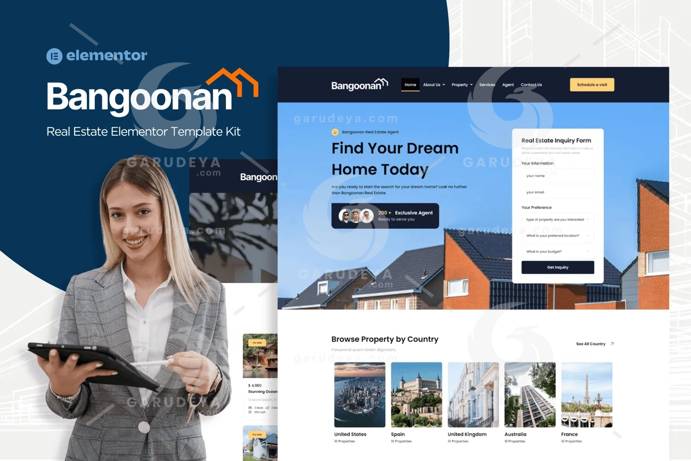 Bangoonan – Real Estate & Property Elementor Template Kit