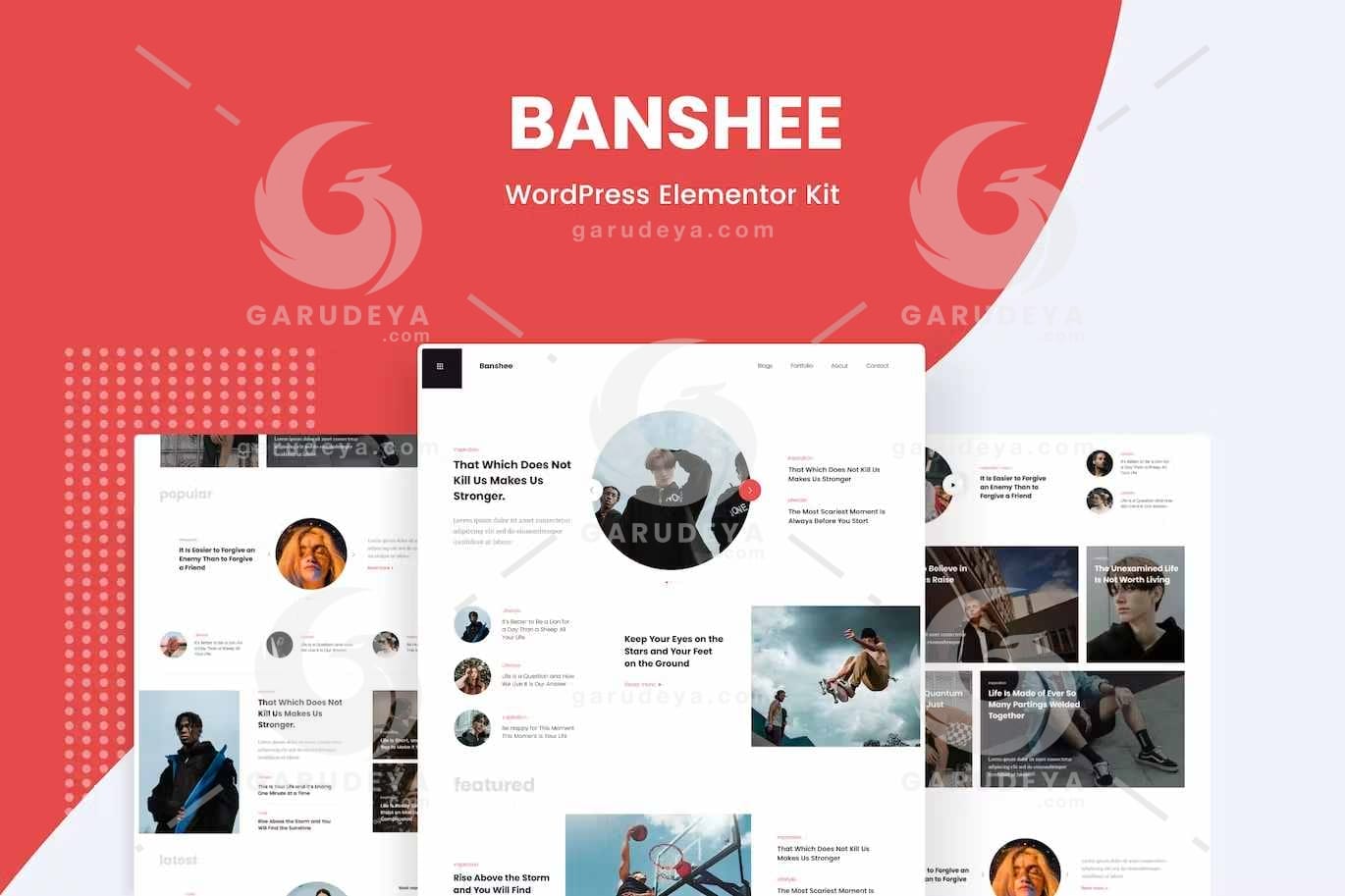 Banshee – News & Magazine WordPress Elementor Template Kit