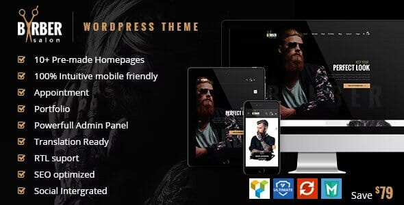 Barber – Hair, Tattoo & Beauty Salons WordPress Theme