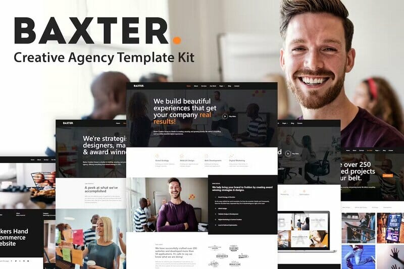 Baxter – Creative Agency Elementor Template Kit