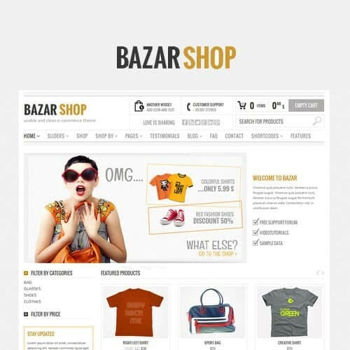 Bazar Shop Ecommerce Theme