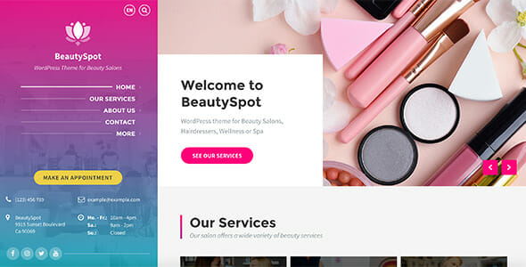 BeautySpot – Beauty Salon WordPress Theme