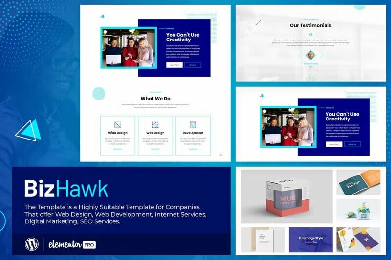 BizHawk – Corporate Agency Elementor Template Kit