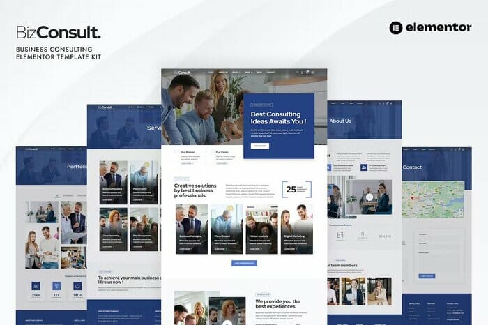 Bizconsult – Business Consulting Elementor Template Kit