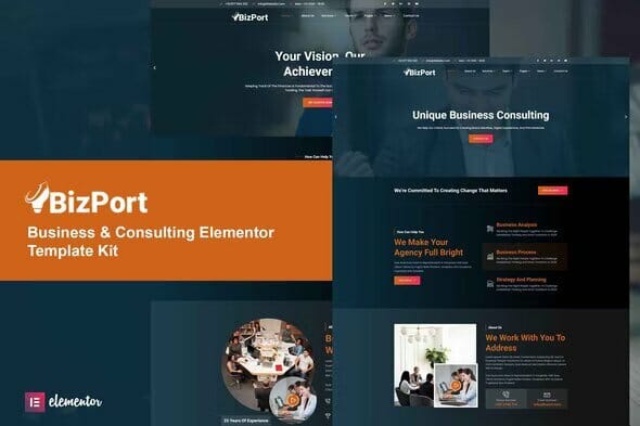 Bizport – Business & Consulting Elementor Template Kit