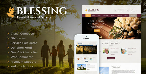 Blessing | Funeral Home Services & Cremation Parlor WordPress Theme