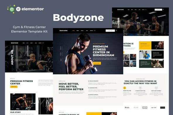 Bodyzone – Gym and Fitness Center Elementor Template Kit