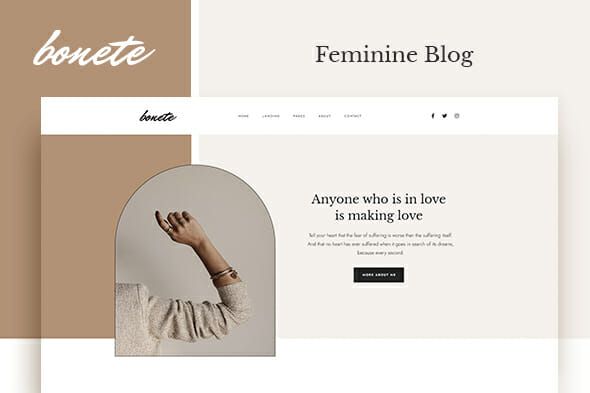 Bonete – Feminine Blog Elementor Template Kit