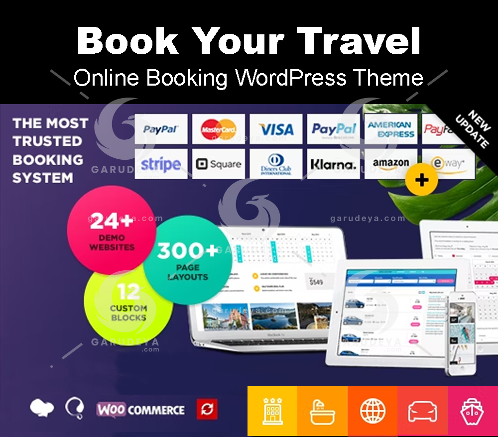 Book Your Travel - Online Booking WordPress Theme