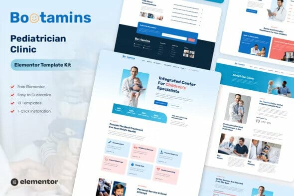 Bootamins - Pediatrician Clinic Template Kits