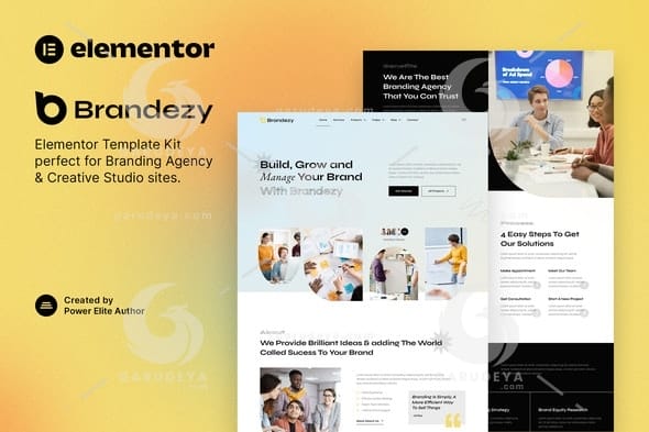 Brandezy – Branding Agency & Creative Studio Elementor Template Kit