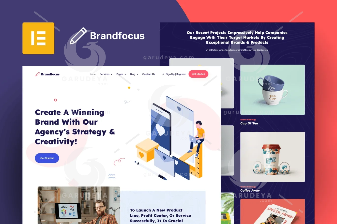 Brandfocus – Branding Agency Elementor Pro Template Kit