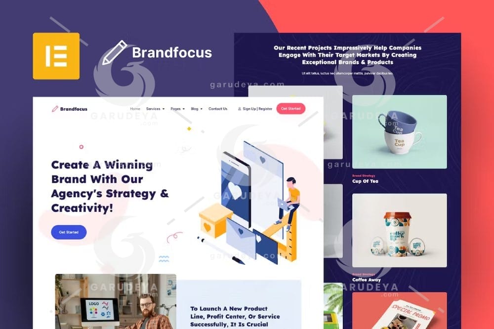 Brandfocus – Branding Agency Elementor Template Kit