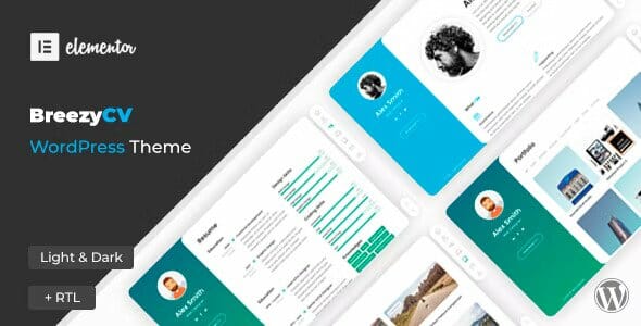 BreezyCV WordPress CV/Resume Theme