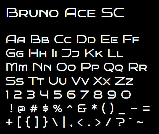 Bruno Ace SC Font