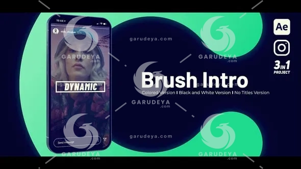 Brush Intro Vertical – Videohive 53406069