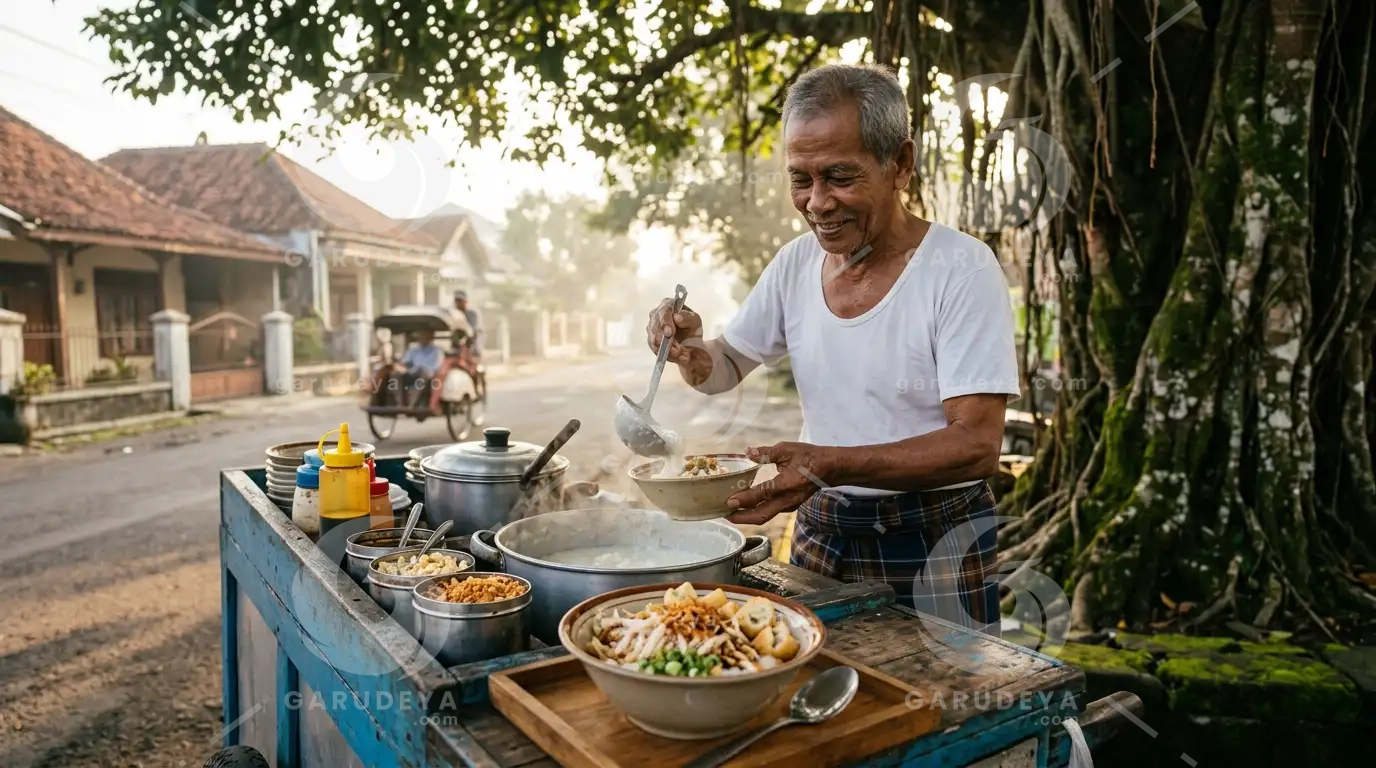 Bubur Ayam Breakfast Cart Yogyakarta