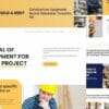 Build-A-Rent - Construction Equipment Rental Elementor Template Kit