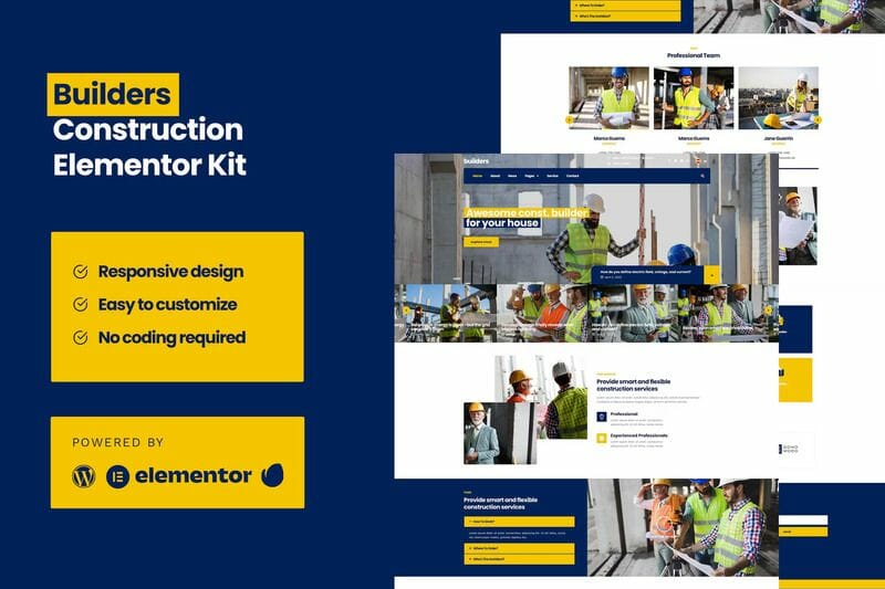 Builders – Construction Elementor Pro Template Kit