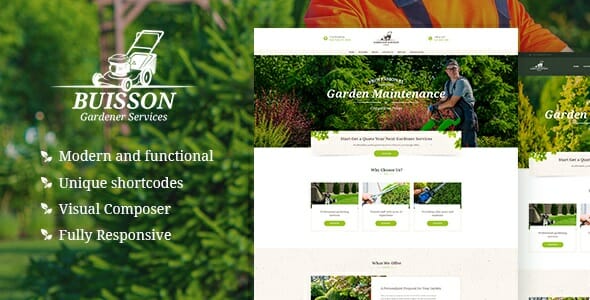 Buisson – Gardening & Landscaping Services WordPress Theme