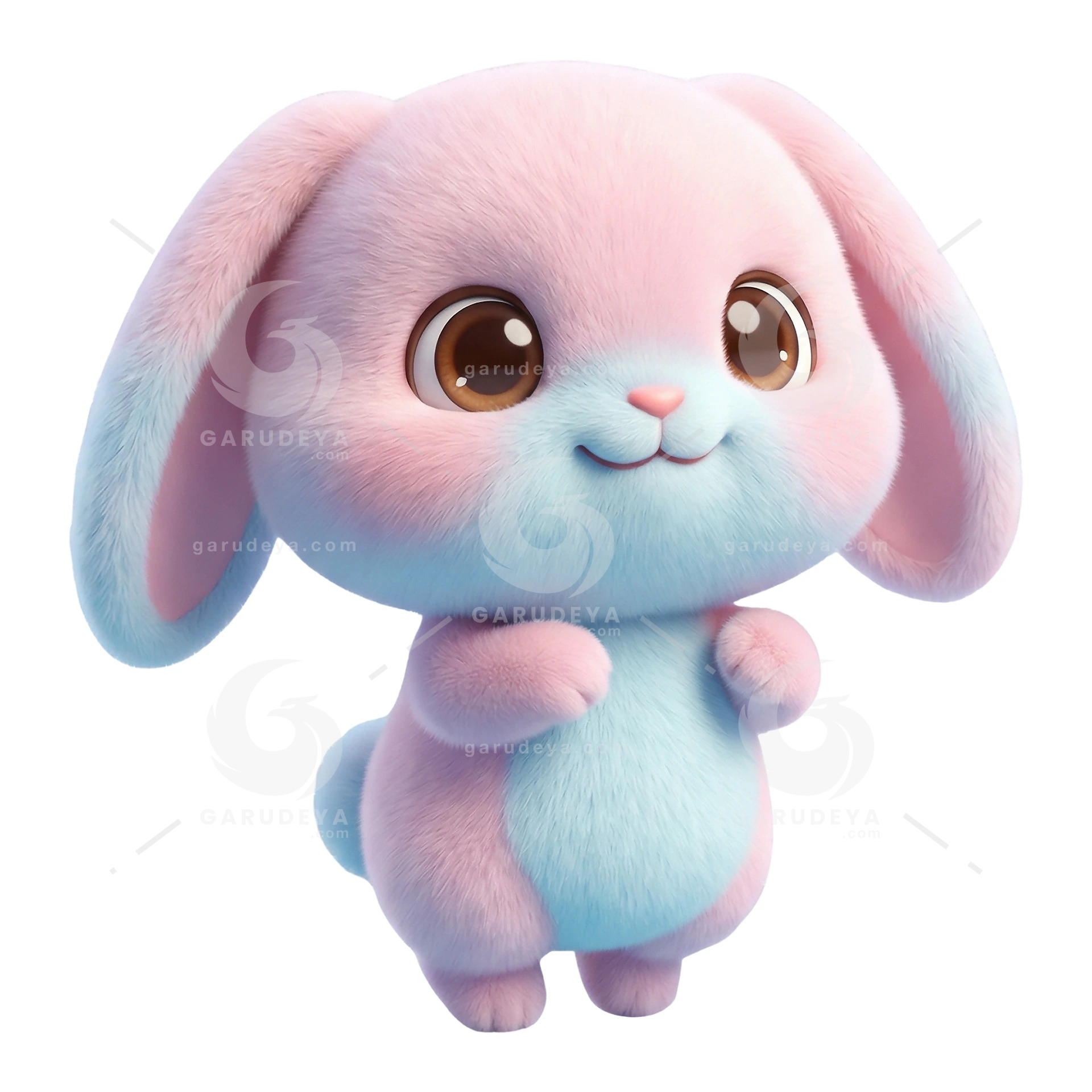 Bunny Mascot 3D Cute Animal Cartoon