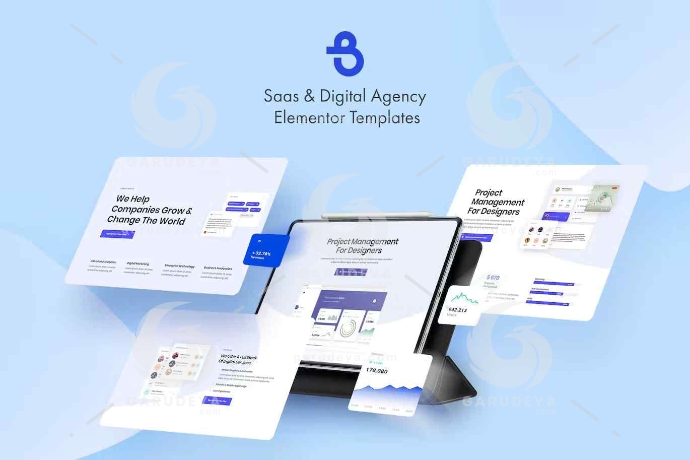 Burto – Saas & Digital Agency Elementor Template Kit