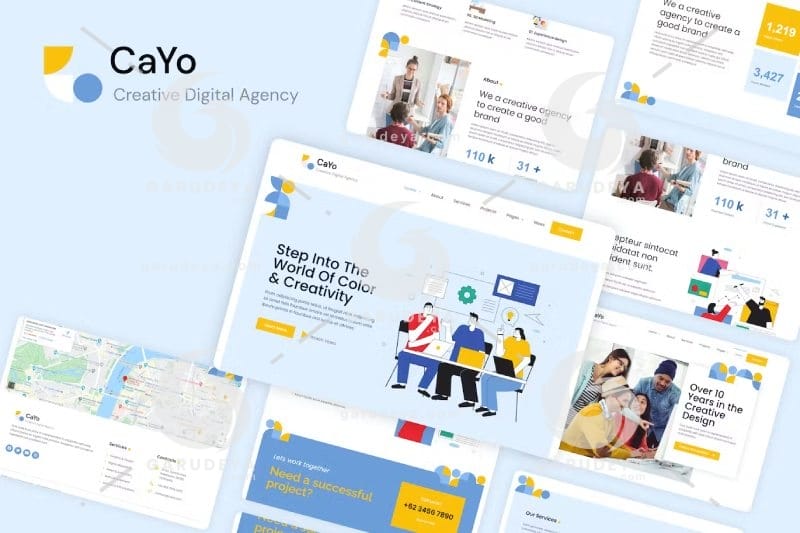 CaYo – Creative Agency Elementor Template Kit