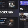 CakCuk - Podcast Channel Elementor Template Kit