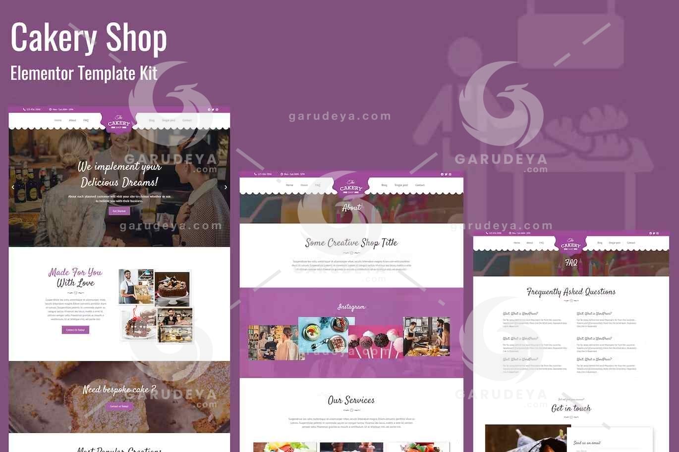 Cakeryshop – Bakery Business Template Kit