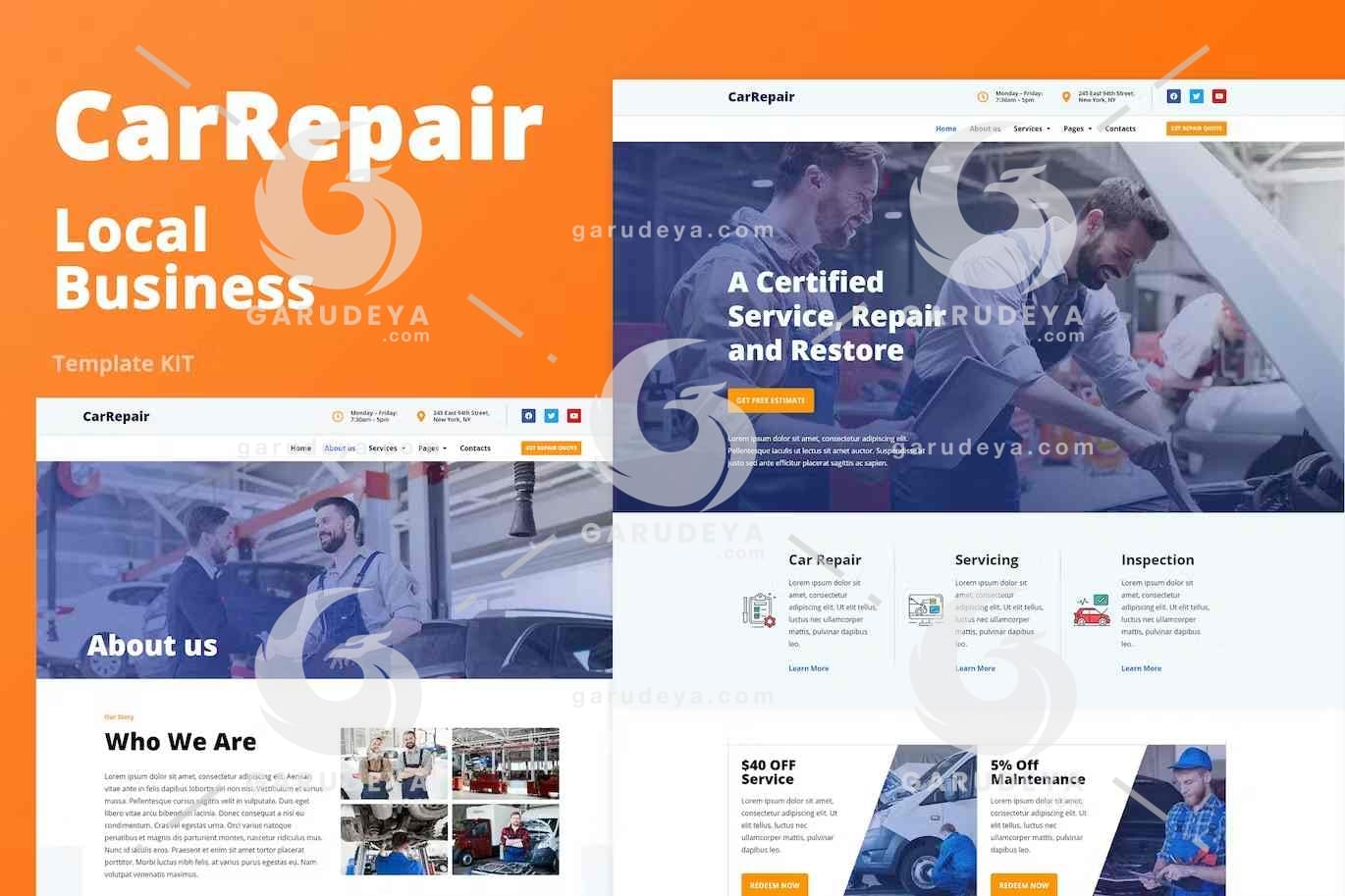 CarRepair - Local Business Template Kit