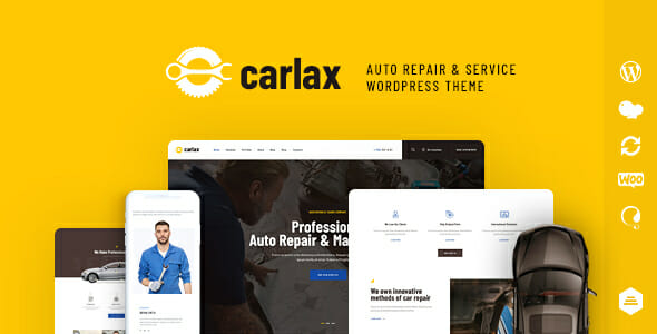 Carlax - Car Parts Store & Auto Service WordPress Theme