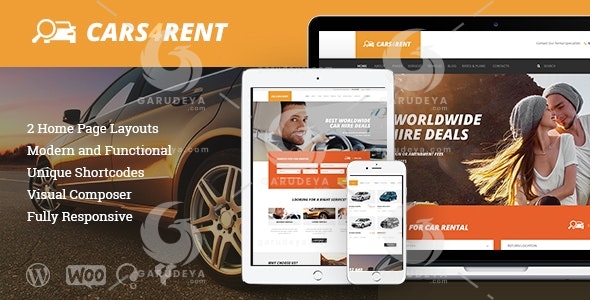 Cars4Rent - Auto Rental & Taxi WordPress Theme