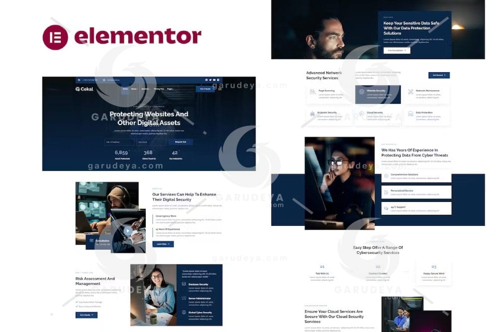 Cekal – Cyber Security & IT Service Elementor Template Kit