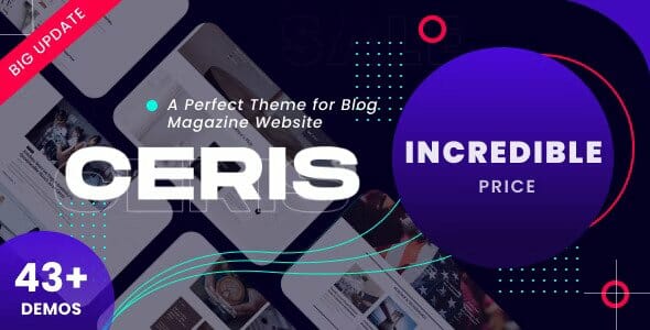 Ceris – Magazine and Blog WordPress Theme