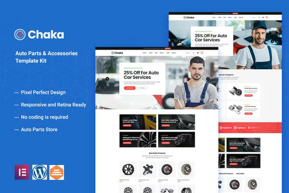 Chakta – Auto Parts Store & Accessories Elementor Template Kit