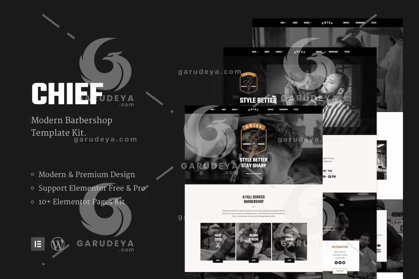 Chief - Modern Barbershop Template Kit