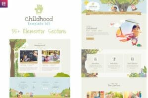 Childhood Kids Child Care Center Elementor Template Kit