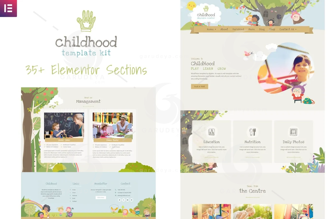 Childhood Kids – Child Care Center Elementor Template Kit
