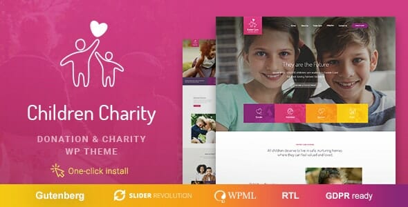 Children Charity – Nonprofit & NGO WordPress Theme