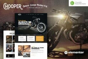 Chooper – Custom Motorcycle Garage Elementor Template Kit