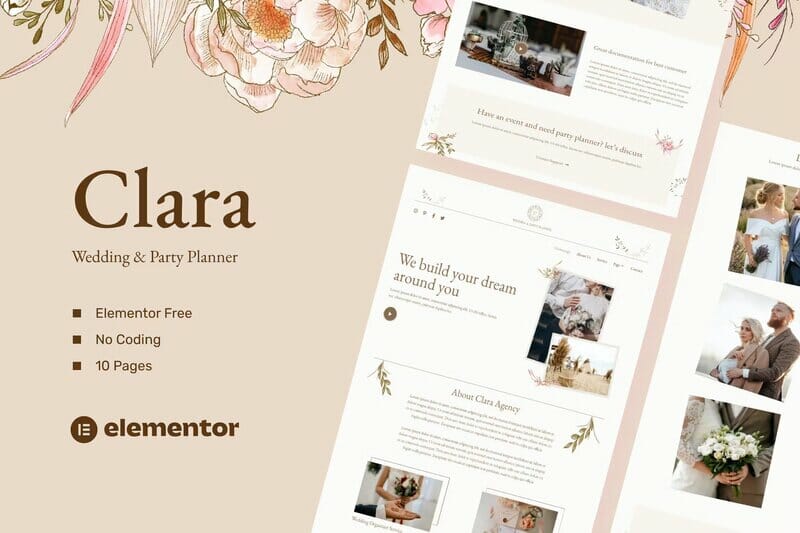 Clara - Wedding & Party Planner Template Kits