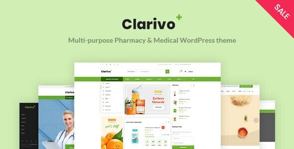 Clarivo – Pharmacy and Medical WordPress theme