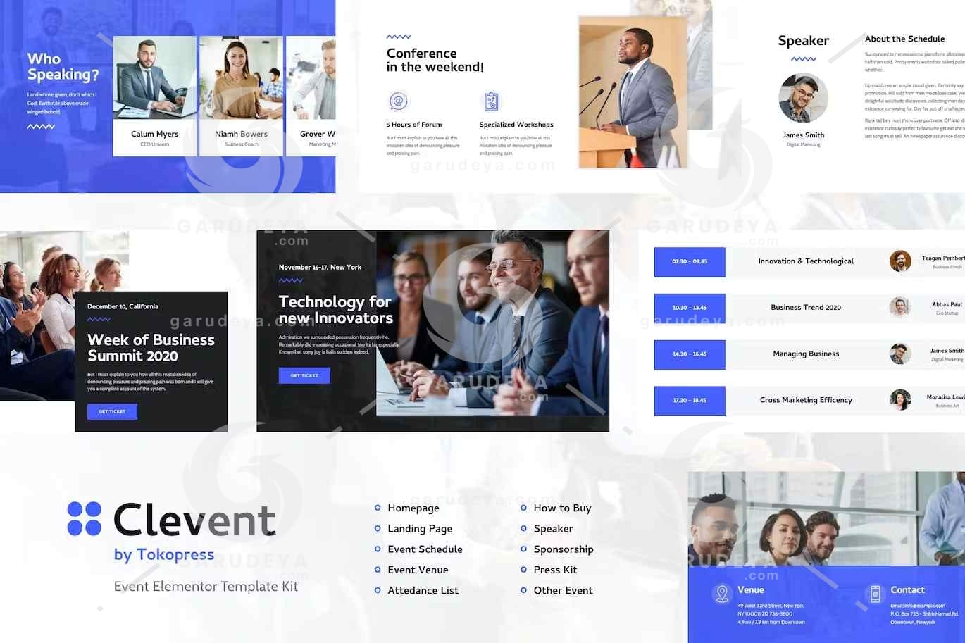 Clevent - Event & Conference Elementor Template Kit