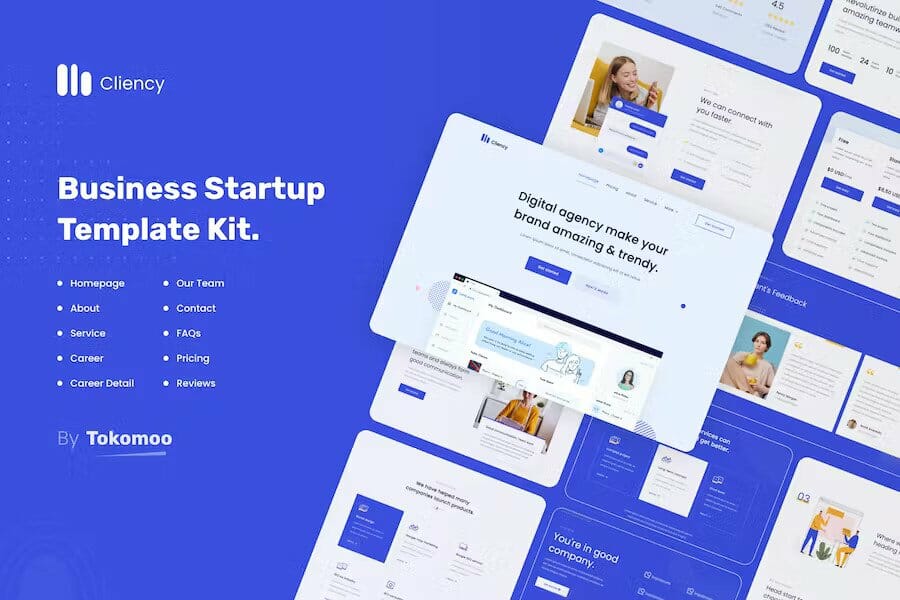 Clientcy Business & Startup Elementor Template Kit