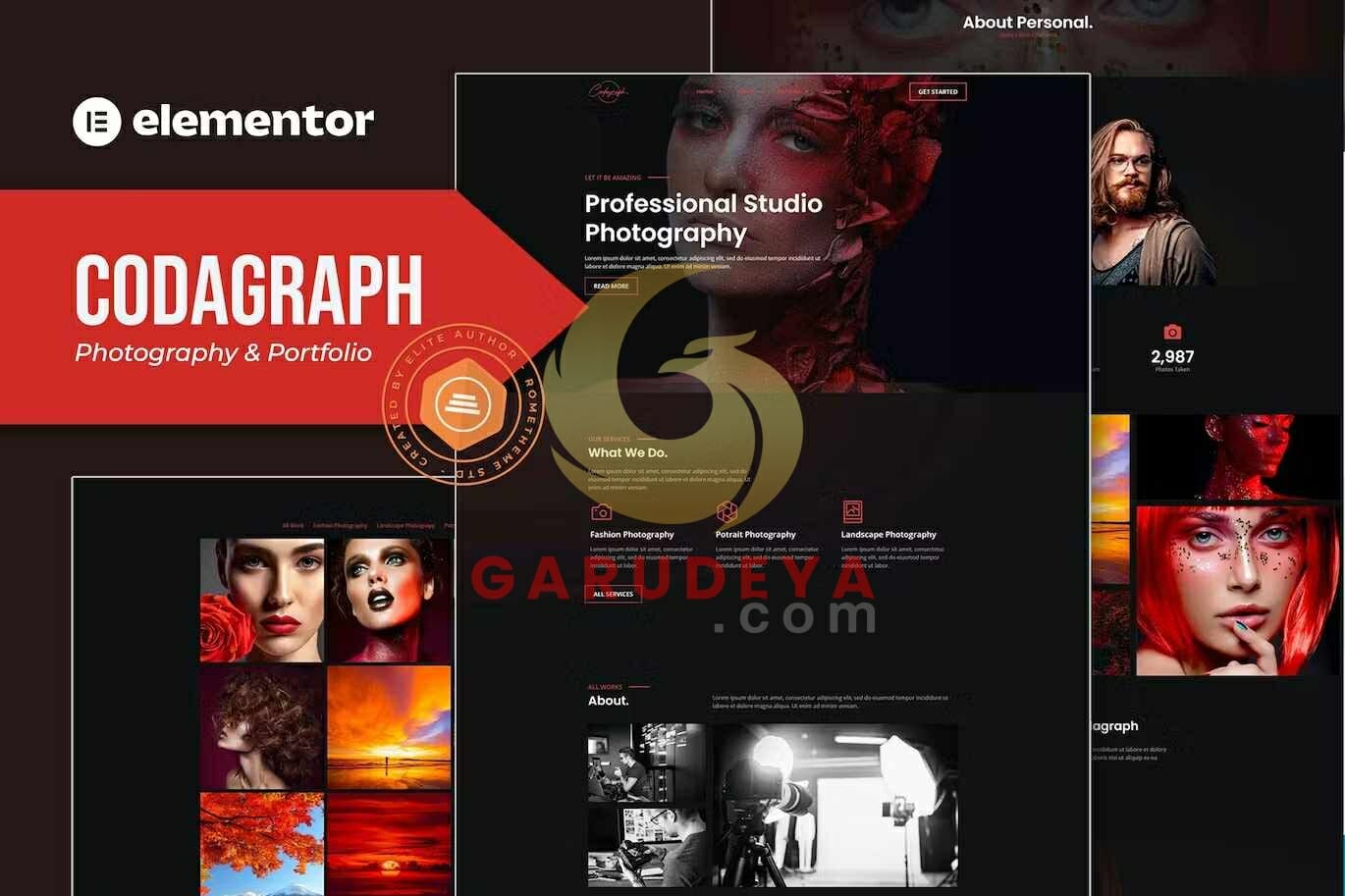 Codagraph – Photography & Portfolio Elementor Template Kit