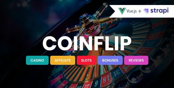 Coinflip – Casino Affiliate & Gambling WordPress Theme