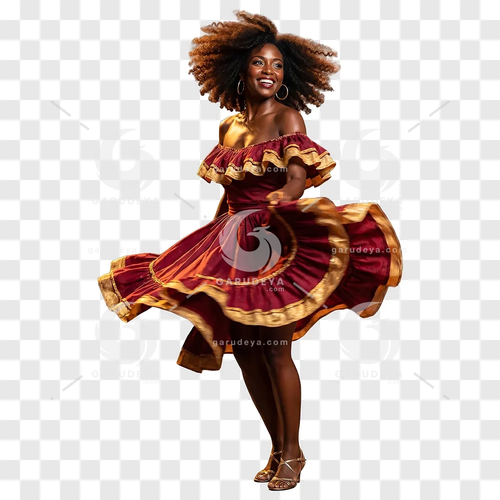 Colombian Female Dancer Transparent PNG