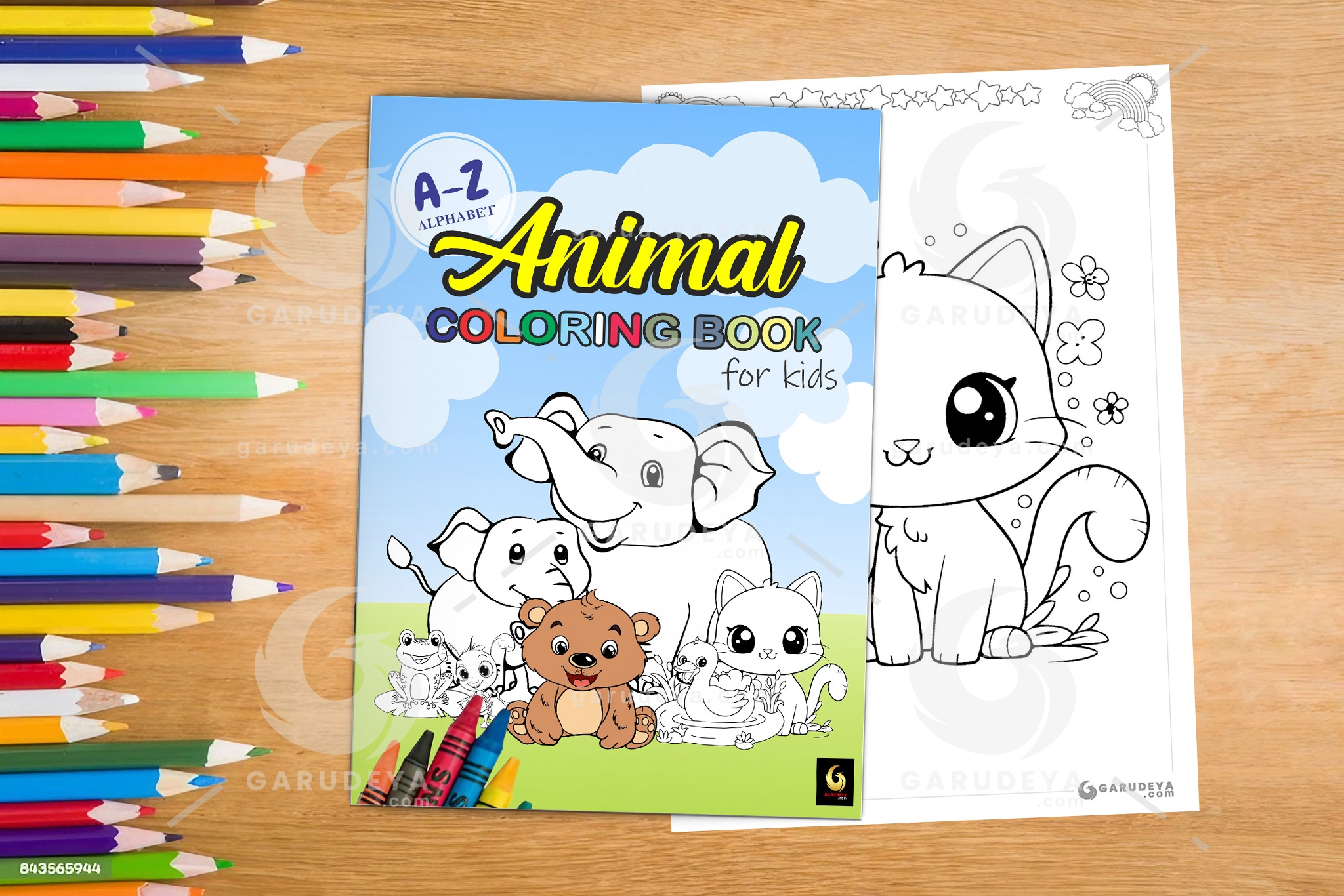 Printable Coloring Book - Learn the Alphabet - Animal Series