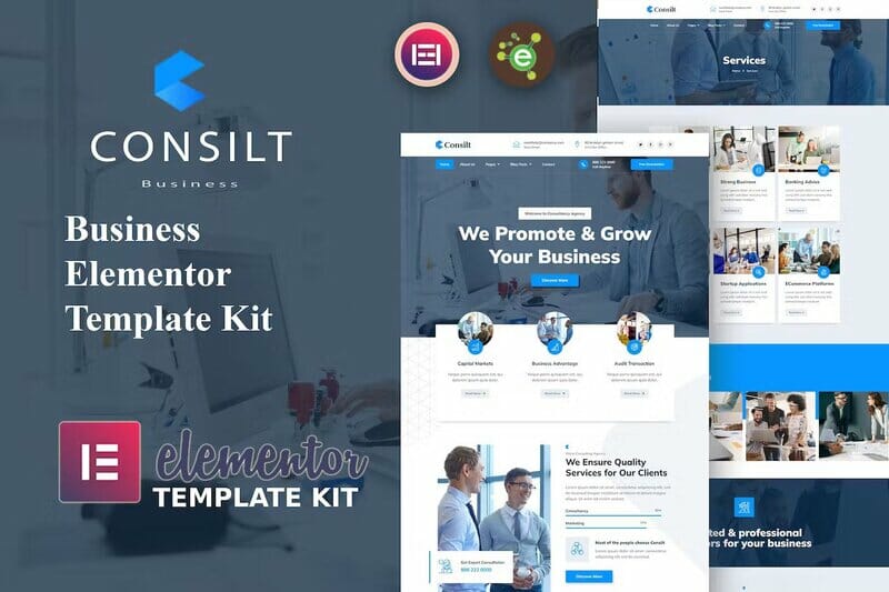 Consilt – Business & Consulting Elementor Template Kit