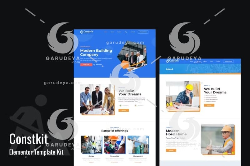 Constkit - Construction and Industrial Elementor Template